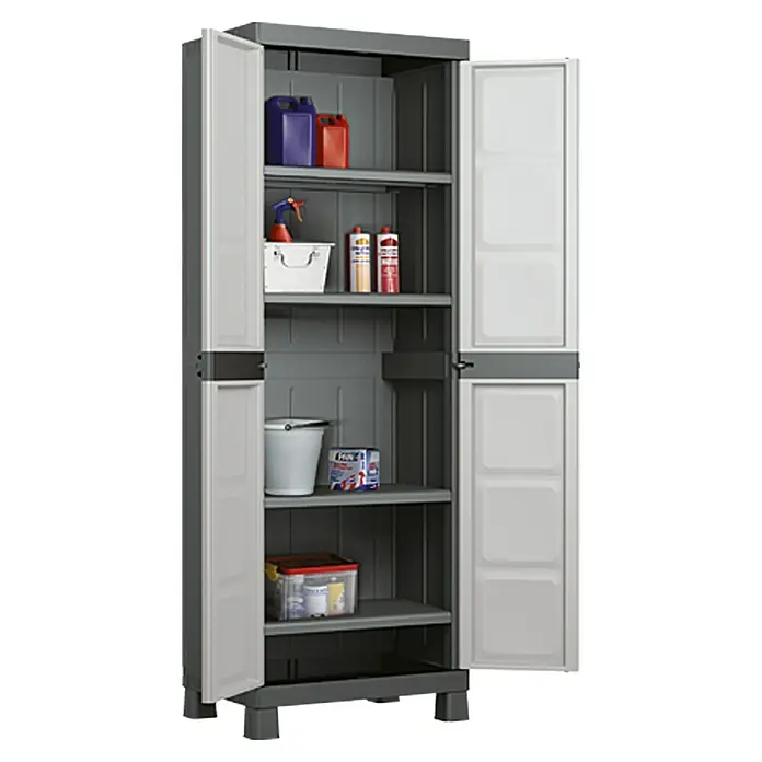 Regalux Systema Kunststoffschrank - L x B x H: 45 x 65 x 182 cm, Traglast: 15 kg/Boden