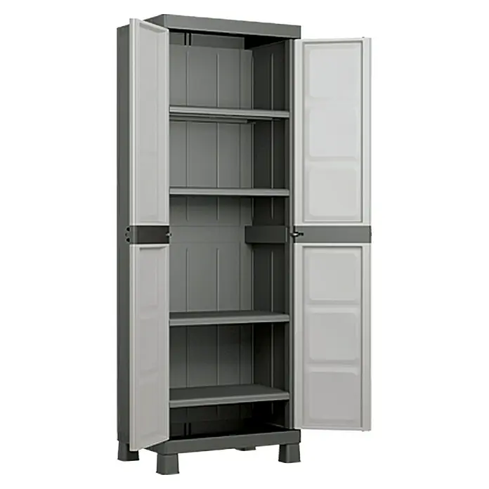 Regalux Systema Kunststoffschrank - L x B x H: 45 x 65 x 182 cm, Traglast: 15 kg/Boden