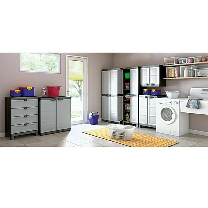 Regalux Systema Plastični ormar za uređaje XL - D x Š x V: 54 x 89 x 182 cm, Nosivost: 25 kg/polica