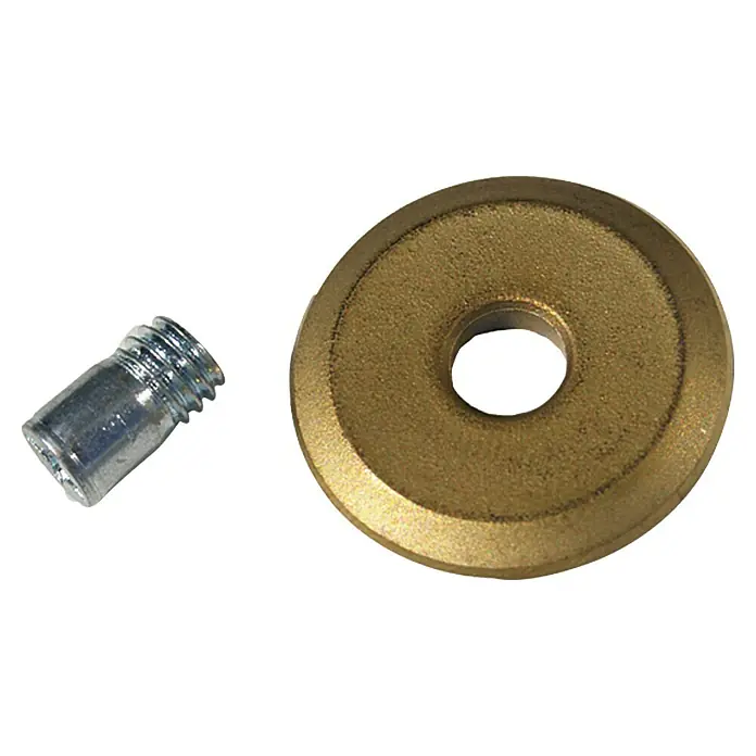 Heka Ersatzrädchen TITAN - 20 x 5 x 3 mm, Gold, Inkl. Achse - Ansicht von oben