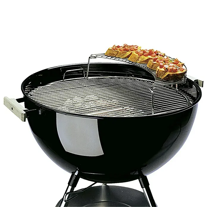 Weber Parrilla para calentar - Acero inoxidable - Producto en uso