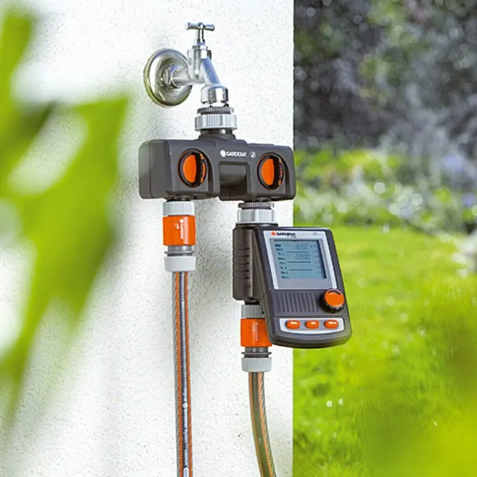 Gardena Dvostrani razdjelnik za vrt - ¾″ / 1″ - Proizvod u upotrebi