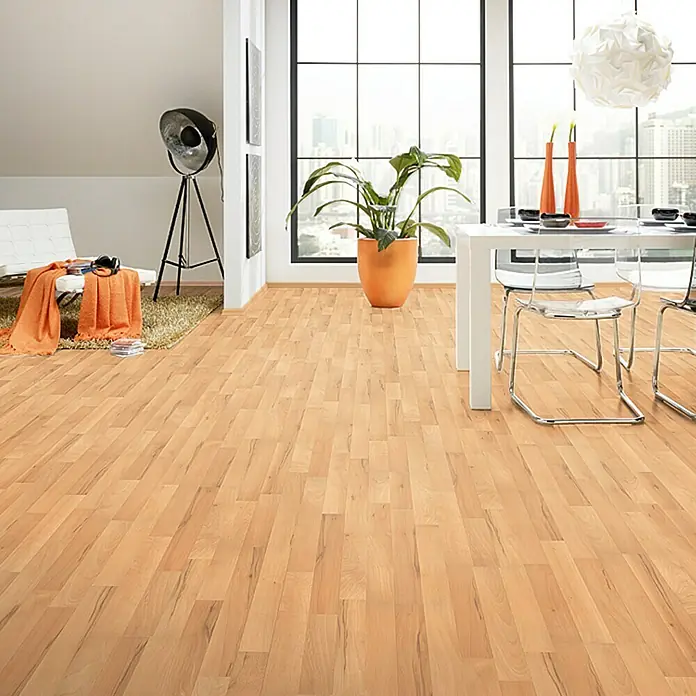 LOGOCLIC Sample Family Beuken Germana - 296 x 195 x 1 mm, Driestrooks planken - Sfeeropname
