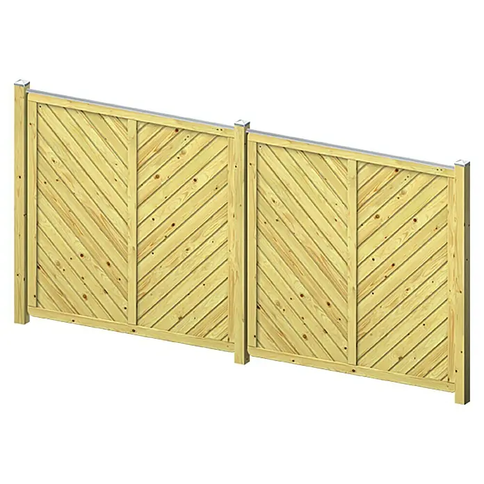 Designaufsatz - Länge: 180 cm, Geeignet für: Sichtschutzzäune von 40 - 45 mm