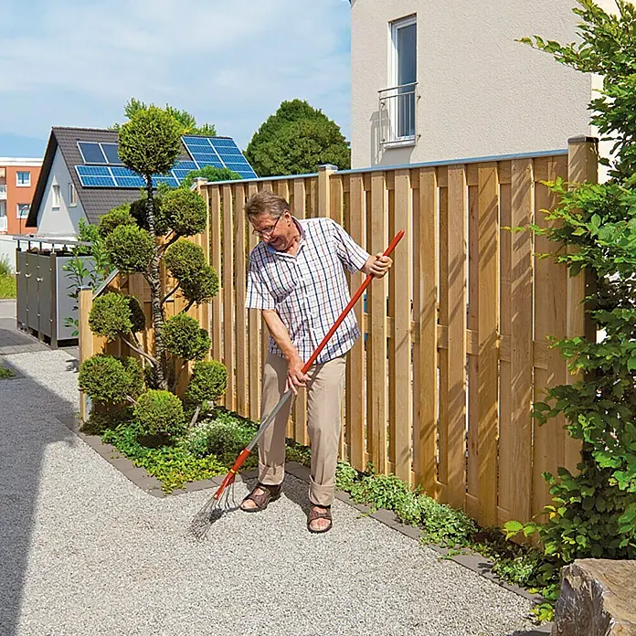 Designaufsatz - Länge: 180 cm, Geeignet für: Sichtschutzzäune von 40 - 45 mm