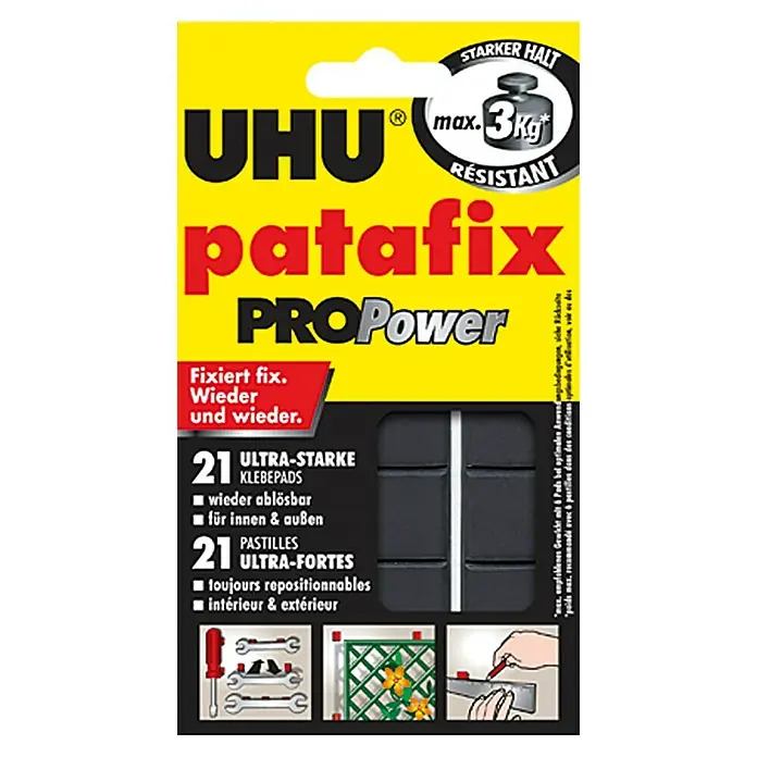 UHU Klebepads Patafix PROPower - 21 Stk. - Vorderansicht