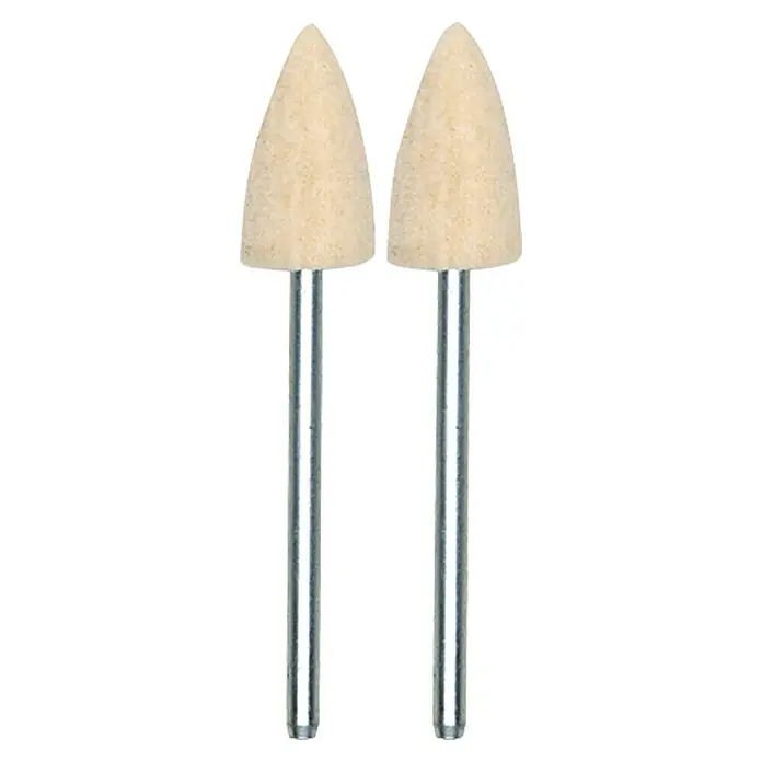 Proxxon Polierstift No 28801 - Durchmesser Geschoss: 8 mm, Filz, 2 Stk. - Vorderansicht