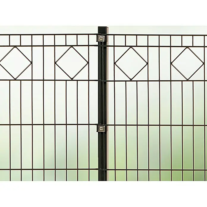 Hadra Zaunpfosten - Anthrazit, 40 x 40 x 1.500 mm, Metall
