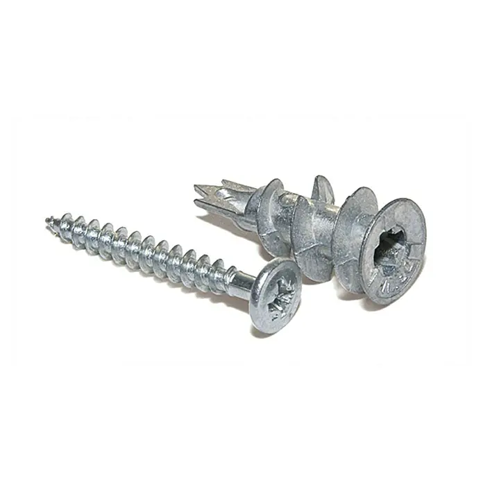 Knauf Gipsplatten Metalldübel - Länge Dübel: 37 mm, Länge Schraube: 35 mm - Ansicht von oben