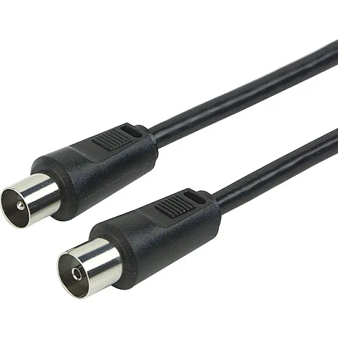 Schwaiger Antennenleitung KVK75 533 - 7,5 m, Schwarz - Vorderansicht