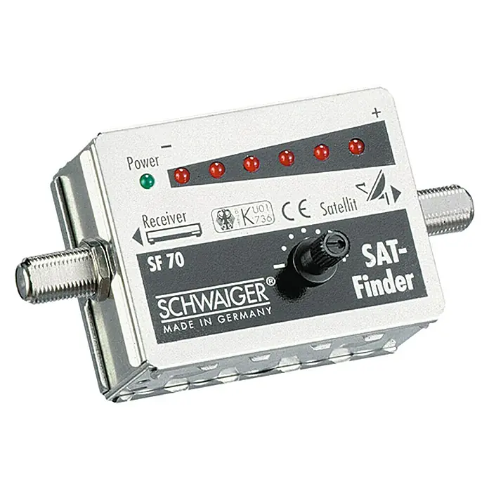 Schwaiger SAT-Finder SF 70 - 7 LEDs - Vorderansicht