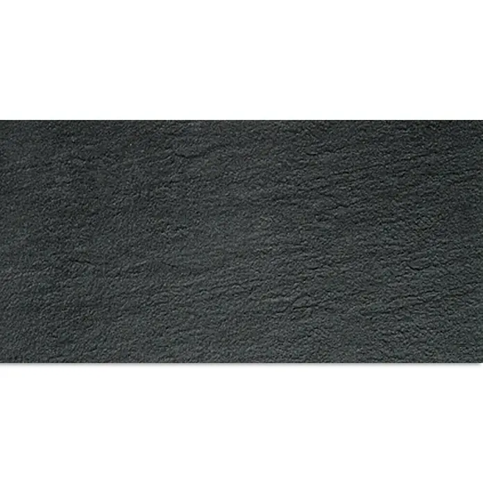 Futura by Palazzo Feinsteinzeugfliese Rustik - 30 x 60 cm, Schwarz, Matt, Strukturiert
