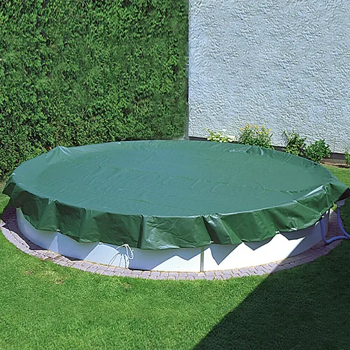 myPool Univerzalni pokrivač za bazene - Promjer: 350 cm - 366 cm, PE folija - Pogled sprijeda