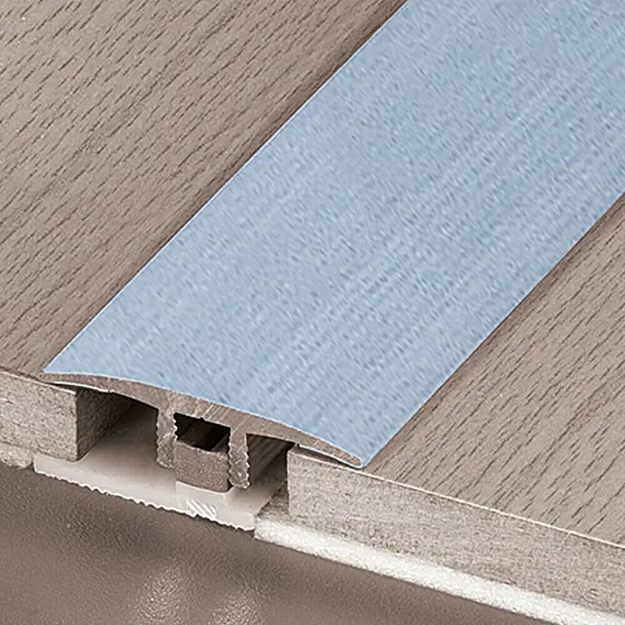 LOGOCLIC Prijelazni profil - Srebrne boje, 2,7 m x 34 mm, Vrsta montaže: Uticanje - Detaljan prikaz