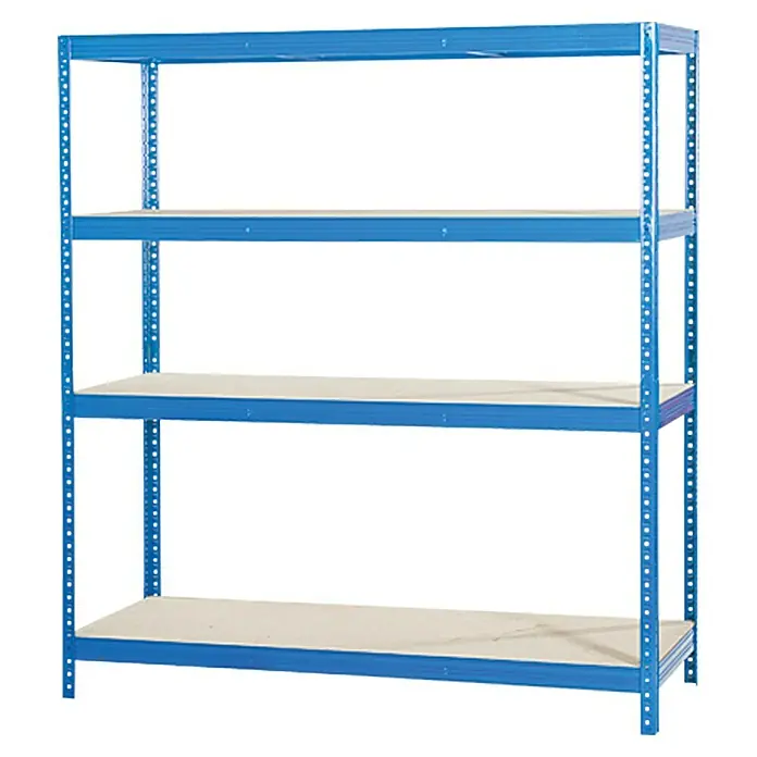 Regalux Metall-Schwerlastregal XXL - 60 x 160 x 185 cm, Traglast: 350 kg/Boden, Stecken