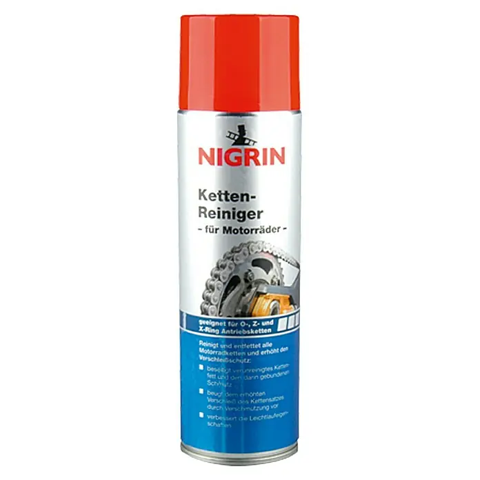 Nigrin Kettenreiniger - 500 ml, Geeignet für: O-, Z- & X-Ring-Antriebsketten - Vorderansicht