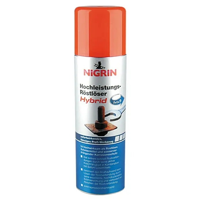 Nigrin Hochleistungs-Rostlöser Hybrid - 250 ml - Vorderansicht
