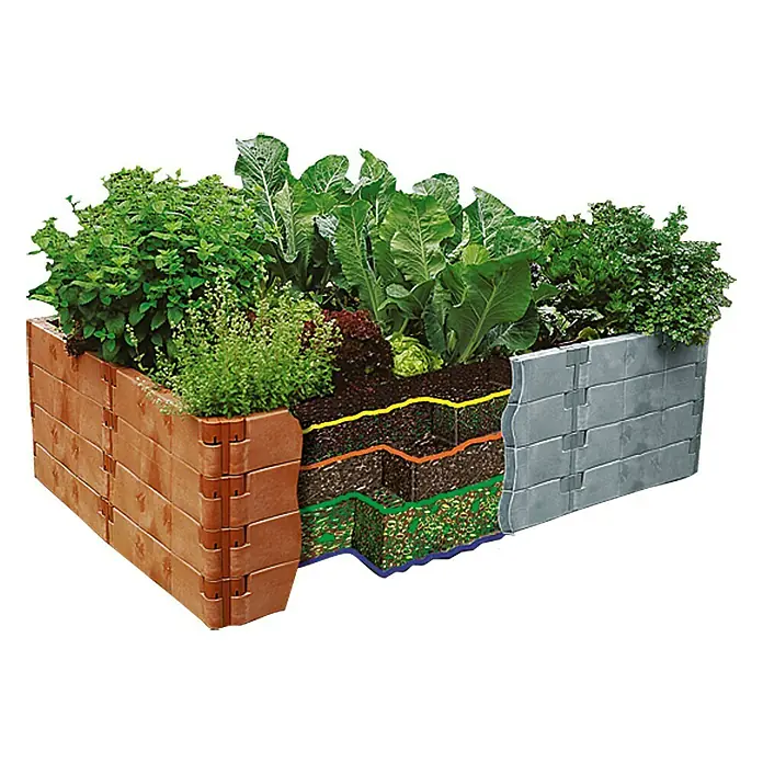Juwel Profiline Hochbeet - 192 x 121 x 52 cm, Recyclingkunststoff, Größe: 2