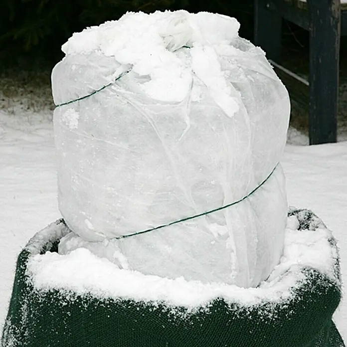 Floraworld Classic Zaštita za biljke od hladnoće - Bijele boje, 5 x 0,7 m - Proizvod u upotrebi