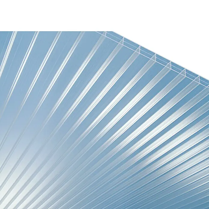 PLEXIGLAS® Acrylglas-Stegplatte - 200 cm x 98 cm x 16 mm, Acrylglas (PMMA), Hagelbeständig