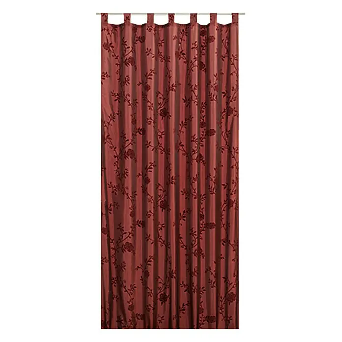 Elbersdrucke Schlaufenschal Bonjour Taft - 140 x 255 cm, 100 % Polyester, Rot - Vorderansicht