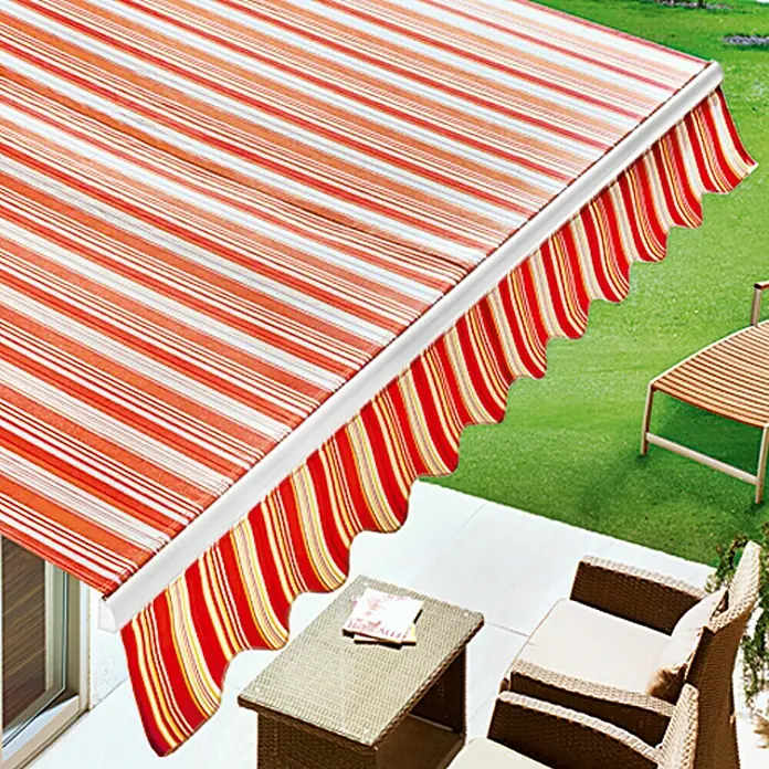 Sunfun Zglobna tenda Multicolor - Crveno-žuto, Širina: 3 m, Izvlačenje: 2 m