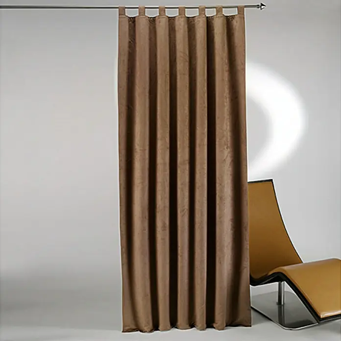 Elbersdrucke Schlaufenschal Tiziano - 140 x 255 cm, Wildlederoptik, Braun