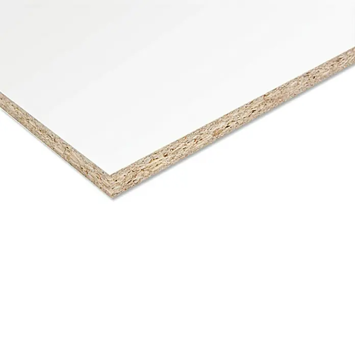 Spanplatte nach Maß - Weiß, Max. Zuschnittsmaß: 2.800 x 2.070 mm, Stärke: 12 mm - Rechte Seitenansicht