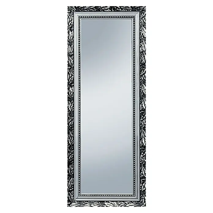 Kristall-Form Rahmenspiegel Verde - Silber, 46 x 111 cm
