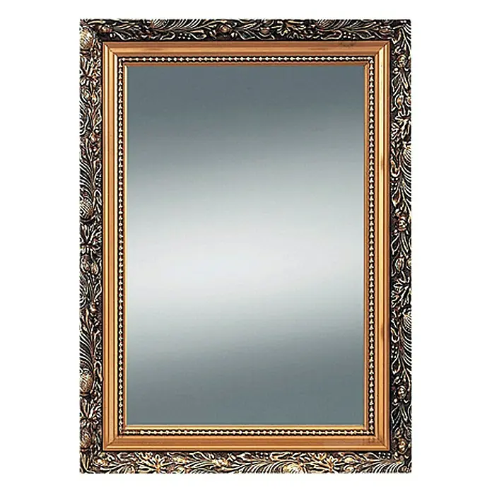 Kristall-Form Ogledalo s okvirom - Zlatne boje, 55 x 75 cm - Pogled sprijeda