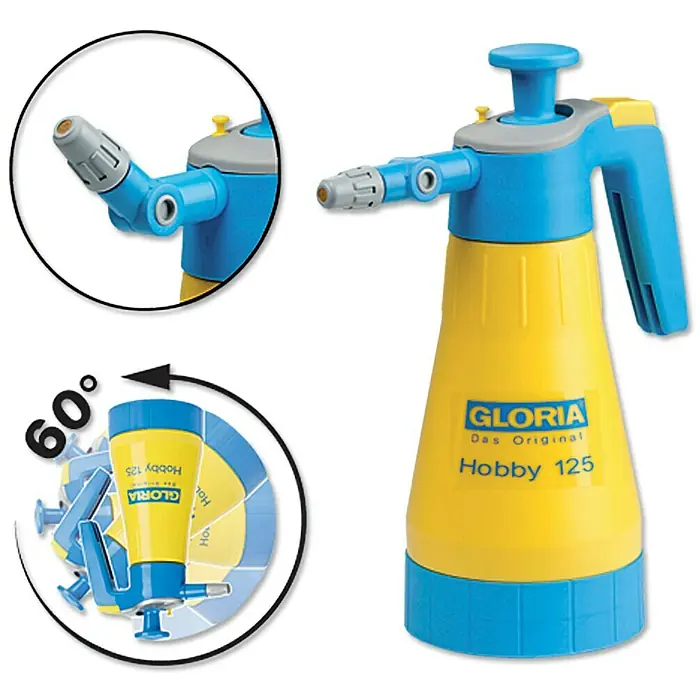 Gloria Uređaj za tlačno prskanje Hobby 125 - 1,25 l, Funkcija od 360° - Pogled sprijeda