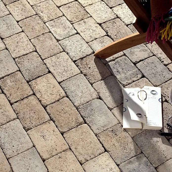 EHL Straatsteen Antieksteen - Schelpkalk, 12,3 x 16,5 x 6 cm, Beton