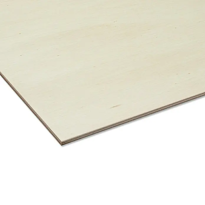 Sperrholzplatte nach Maß - Pappel, Max. Zuschnittsmaß: 2.520 x 1.850 mm, Stärke: 3 mm - Rechte Seitenansicht