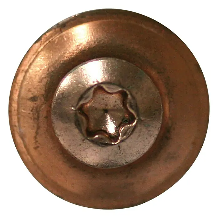 Profi Depot Spenglerschraube A2 - Antriebsgröße: TX 15, Länge: 35 mm, Verkupfert, 100 Stk.