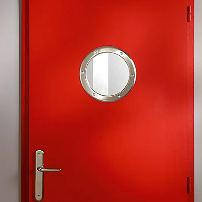 Mottez Bullauge - Metall, Silber, Verglasung: Klar, Durchmesser: 26 cm
