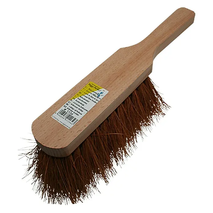 Baustellen-Handfeger - Material: Buchenholz, Material Borsten: Kokos - Rechte Seitenansicht