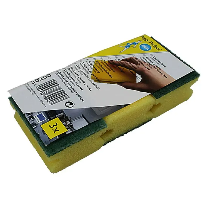 Topfreiniger - 9 x 6,5 x 4 cm, 3 Stk. - Linke Seitenansicht