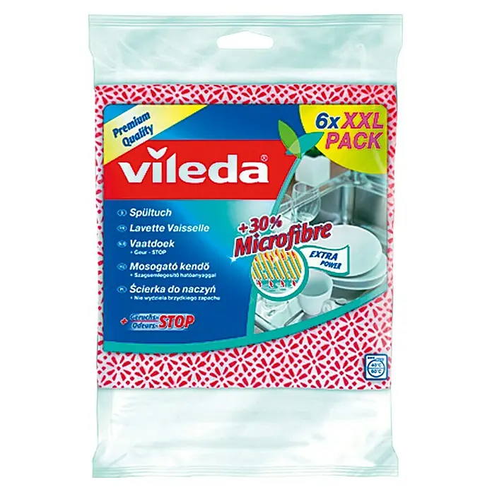 Vileda Spültuch - Vliesstofffaser, 6 Stk. - Vorderansicht