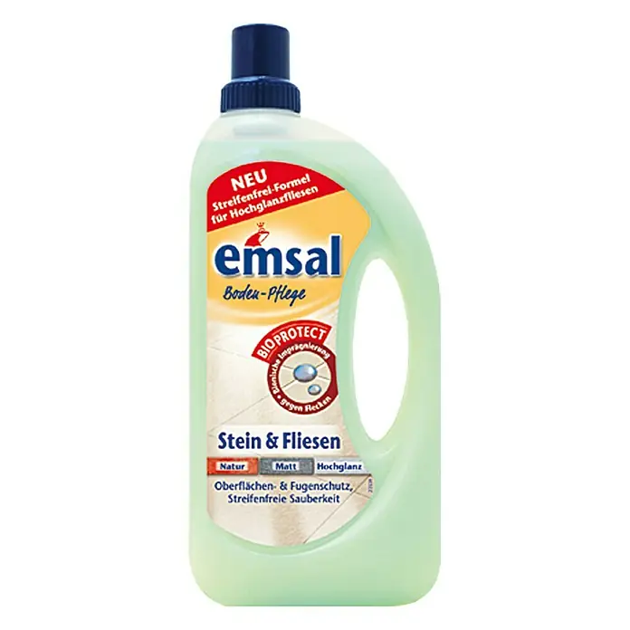 Emsal Boden-Pflege Stein- & Fliesenpflege - 1 l, Flasche - Vorderansicht