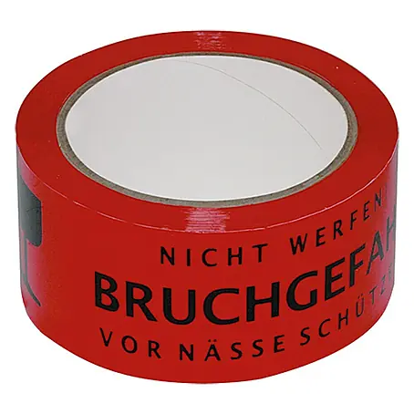 Signal-Klebeband Bruchgefahr!