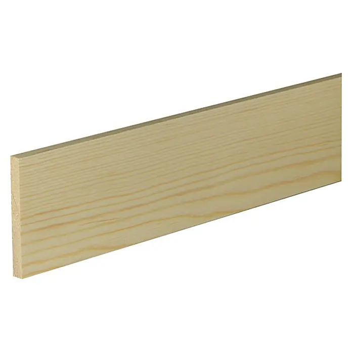 Ravni profil - 2,4 m x 1 cm x 8 cm, Smreka-bor - Pogled s lijeve strane