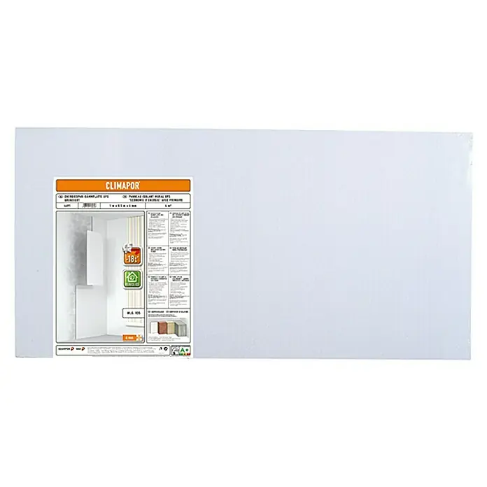 Climapor Izolacijska grundirana ploča XPS - Premazano temeljnom bojom, Sadržaj je dovoljan za: 4 m², Visina: 4 mm - Pogled sprijeda