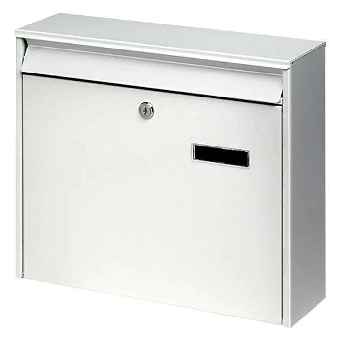 Portaferm Briefkasten PM 44 - 100 x 362 x 322 mm, Weiß - Vorderansicht