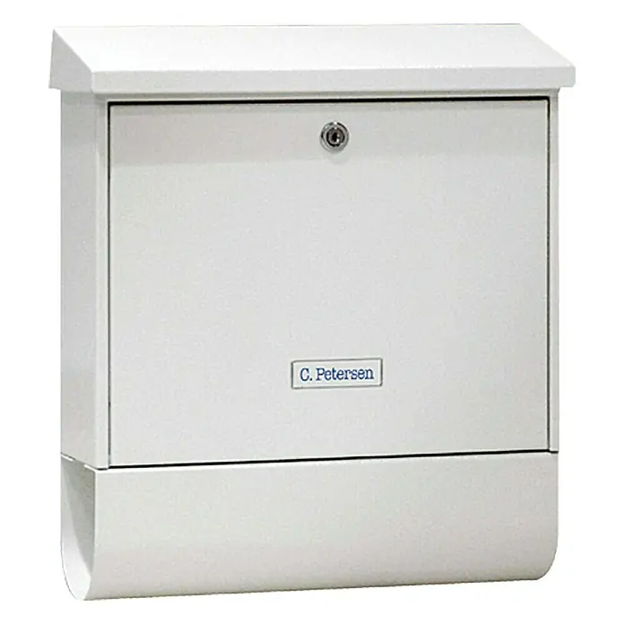Portaferm Briefkasten-Set PM 77 - 115 x 380 x 425 mm, Weiß - Vorderansicht