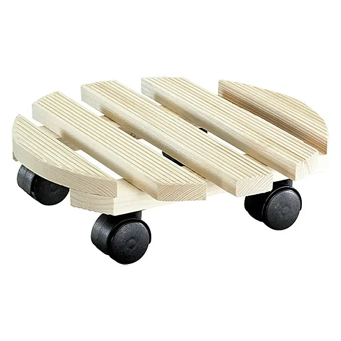 Gardol Pflanzenroller Andaluz - Natur, Rund, Max. Belastung: 100 kg - Vorderansicht