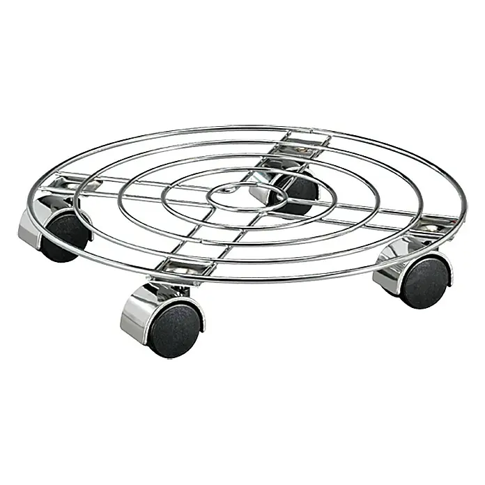 Gardol Podložak za biljke s kotačićima Trend Deluxe - Okrugli oblik, Metal, Maksimalna nosivost: 60 kg - Pogled sprijeda