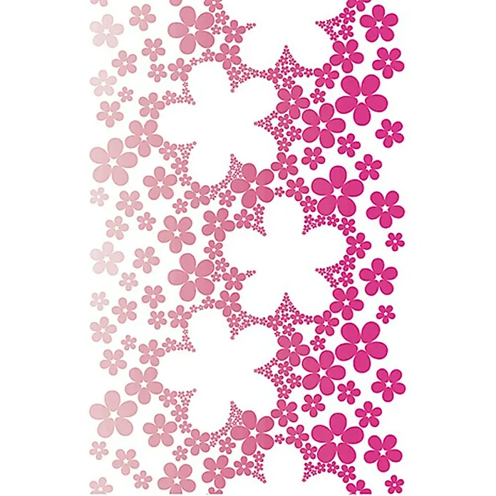 AS Creation Samoljepljiva pločica pop.up - Cvijeće posvuda, Ružičasto-bijelo, 35 cm x 2,5 m - Pogled sprijeda