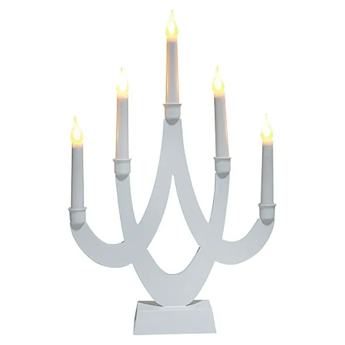 Tween Light Candelabro de LEDs - Para interior, 5 luces, Blanco, Altura: 440 mm