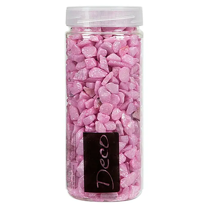 Deko-Steine - Pink, Korngröße: Ø 9 - 13 mm, 500 ml