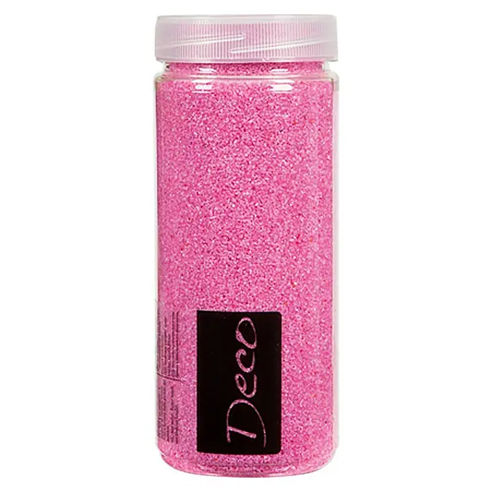 Farbsand - Pink, Korngröße: Ø 0,1 - 0,5 mm, 500 ml